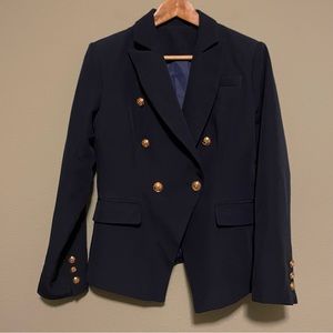 NWOT Navy Double Breasted Blazer - Size Small